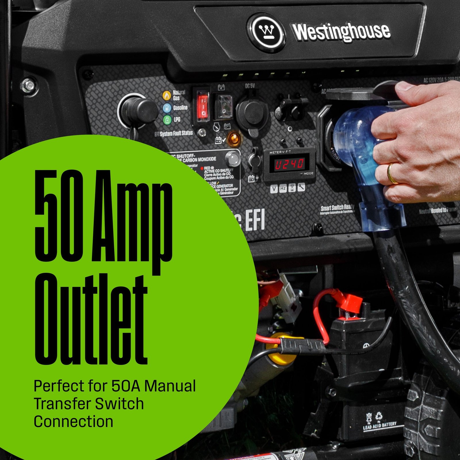 WGen9500TFc EFI - Tri-Fuel with CO Sensor - Image 5