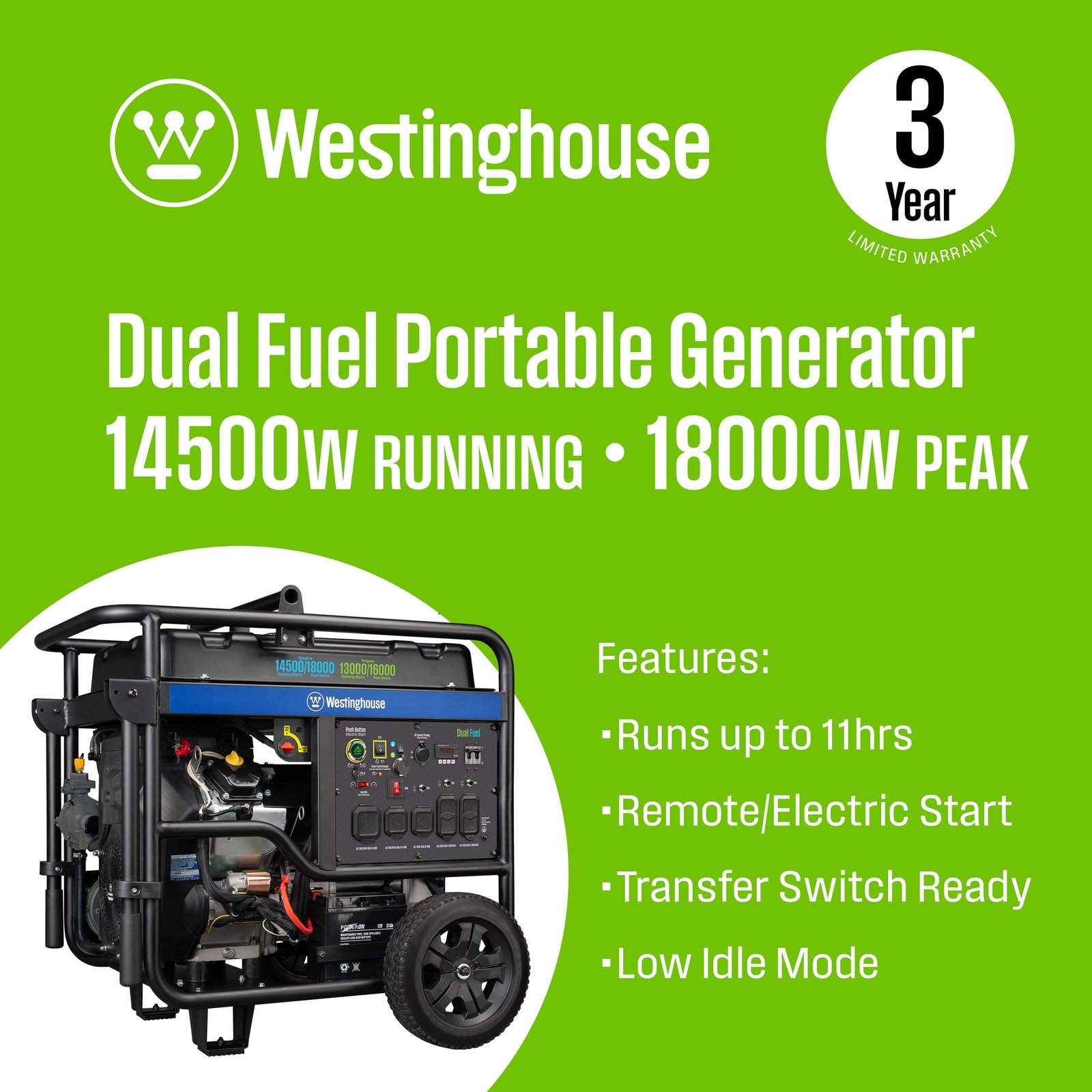 WGen14500DF Generator - Dual Fuel - Image 2